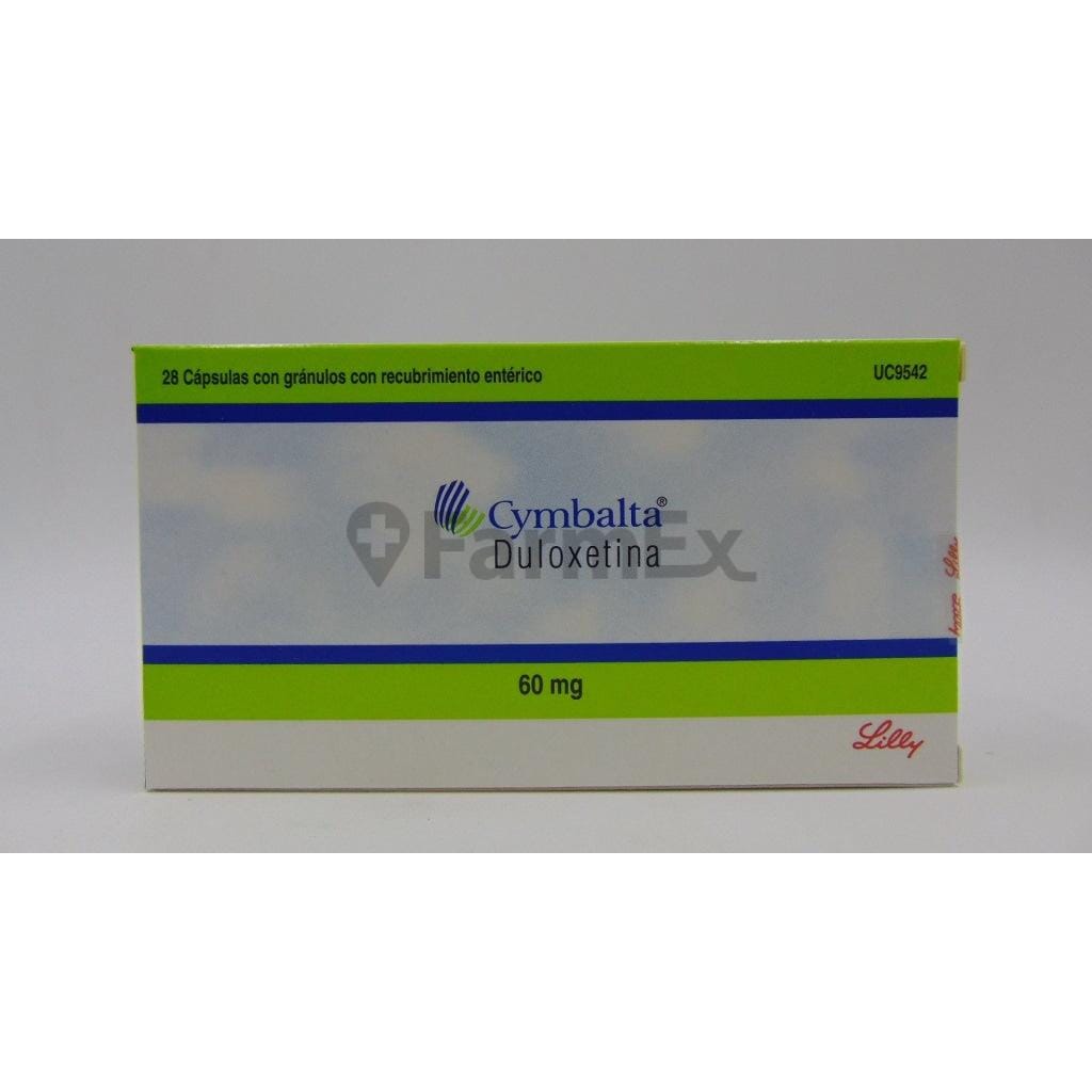 Cymbalta Duloxetina 60 mg x 28 Cápsulas con gránulos con recubrimiento entérico susc-1 de 5 meses Farmex-Suscripciones-Persistente